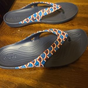 Croc mermaid flip flop